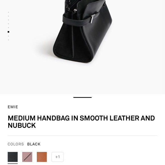 Le Tanneur - EMIE MEDIUM HANDBAG IN SMOOTH LEATHER AND NUBUCK - Picture 5 of 10